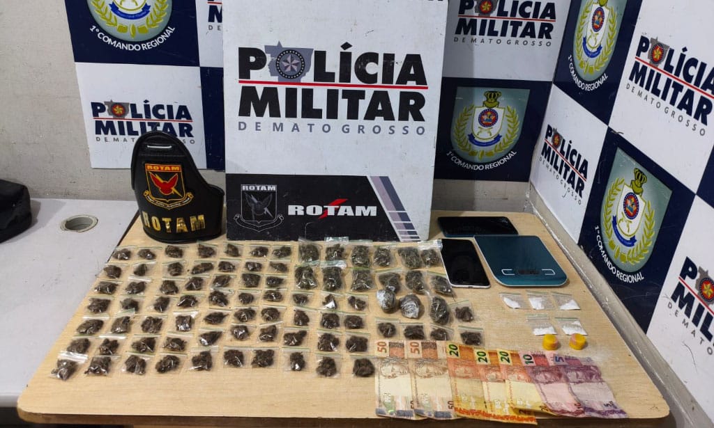 Adolescentes são flagrados na Avenida Beira Rio com 88 porções de drogas