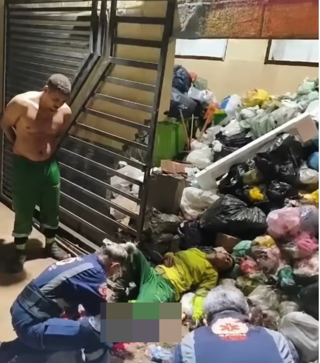 Gari tem perna amputada após acidente com caminhão de lixo em condomínio em VG