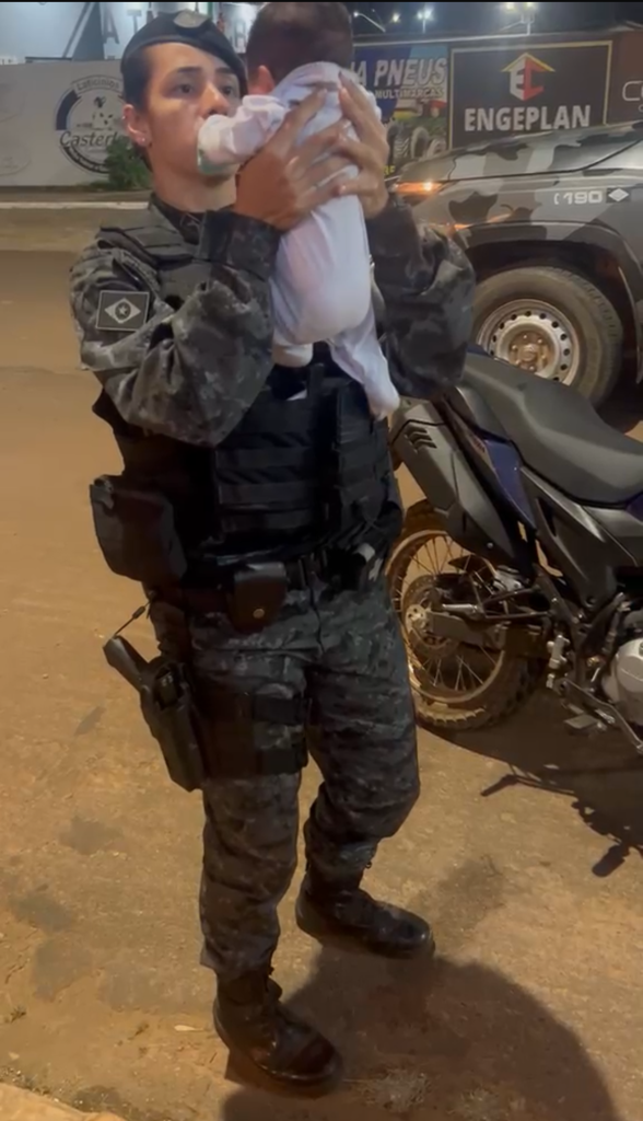 Policiais da Rotam salvam bebê de 20 dias engasgado e evitam tragédia em MT