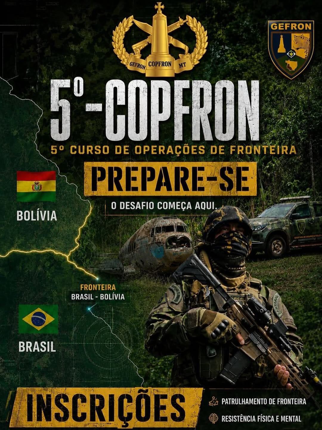 Gefron abre inscrições para Curso de Operações de Fronteira em Mato Grosso