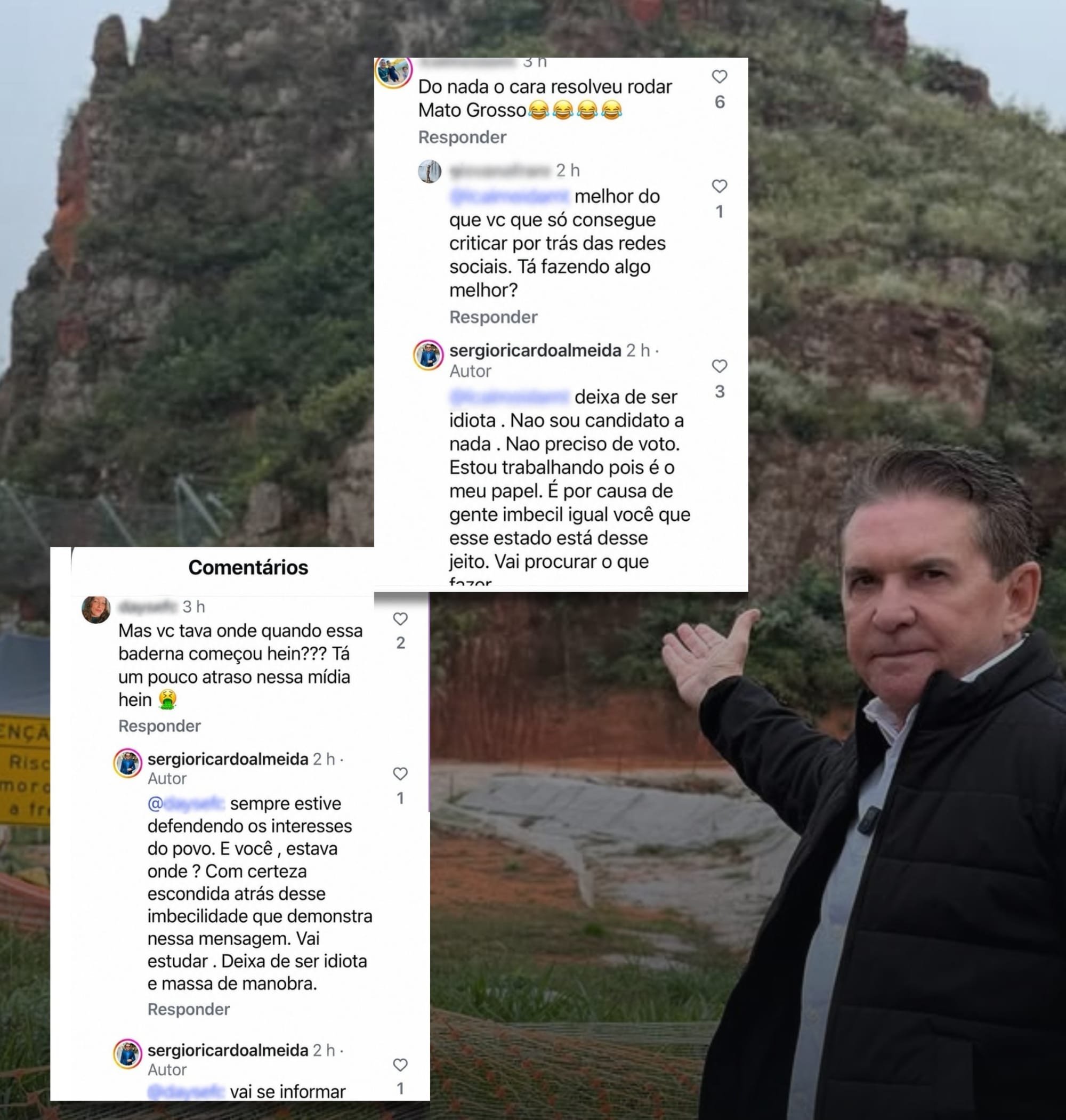Presidente do TCE xinga internautas de "idiotas" e "imbecis" após críticas