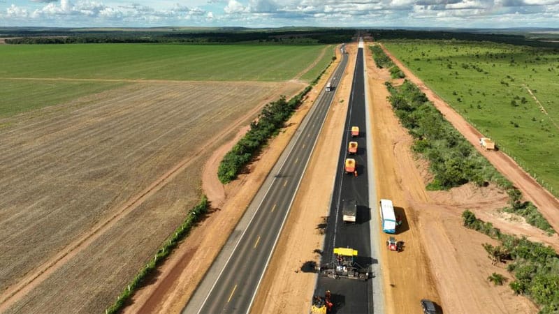 Duplicação da BR-163 avança com oito frentes de trabalho: 96 km estão em andamento