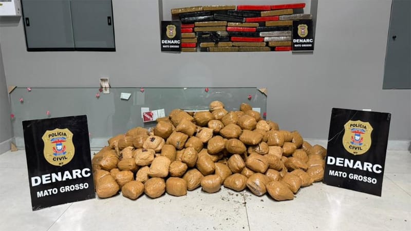 Residência no Jardim União armazenava mais de 150 quilos de maconha; droga foi apreendida