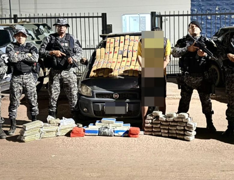 Gefron, PRF e PM apreendem 89 quilos de entorpecentes diversos em Bom Jesus do Araguaia