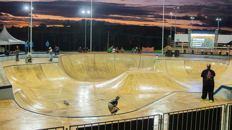 Parque Novo Mato Grosso recebe principal etapa do circuito brasileiro de skate