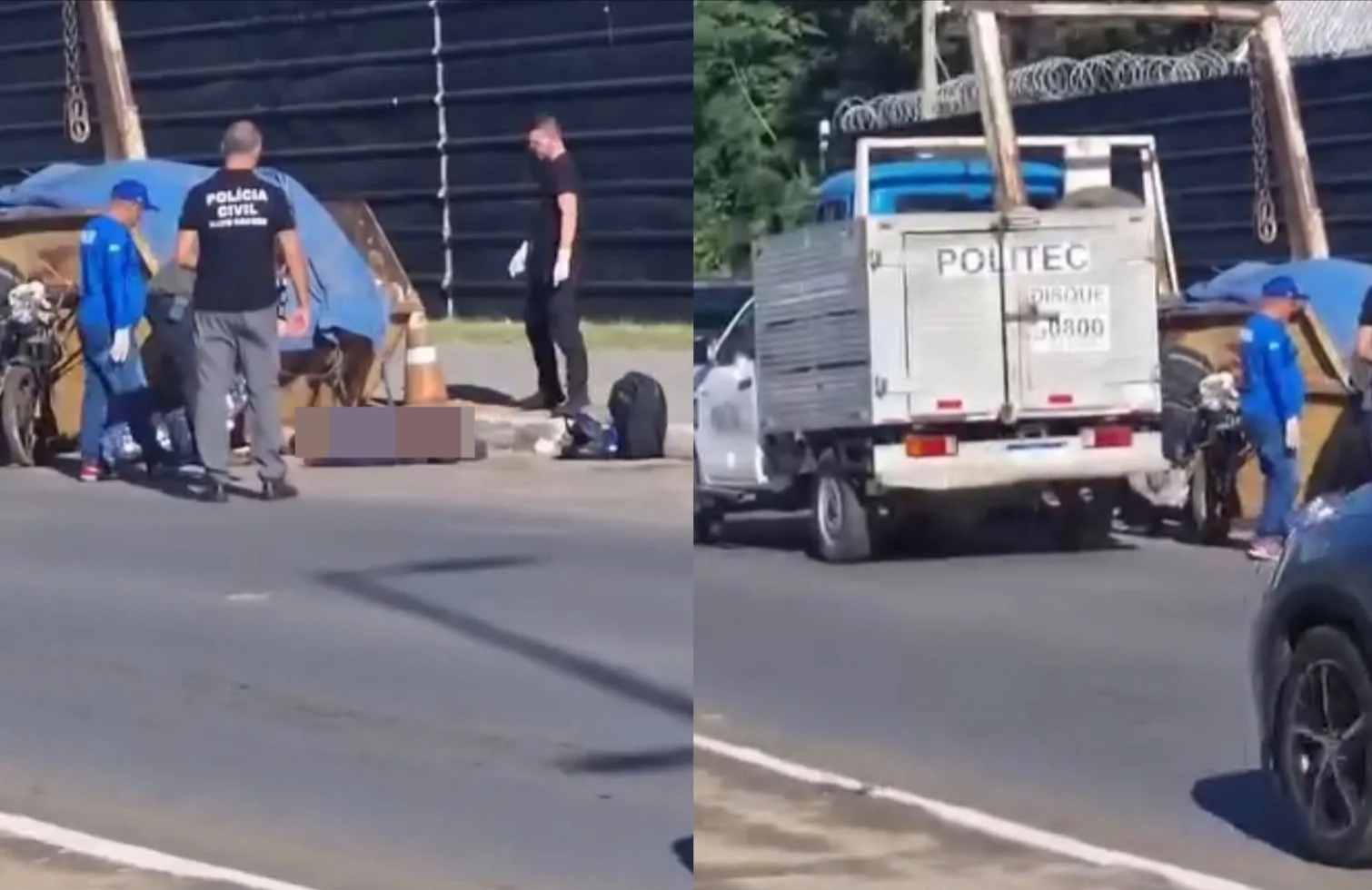 Motociclista morre após perder controle da moto e bater contra caçamba em Cuiabá