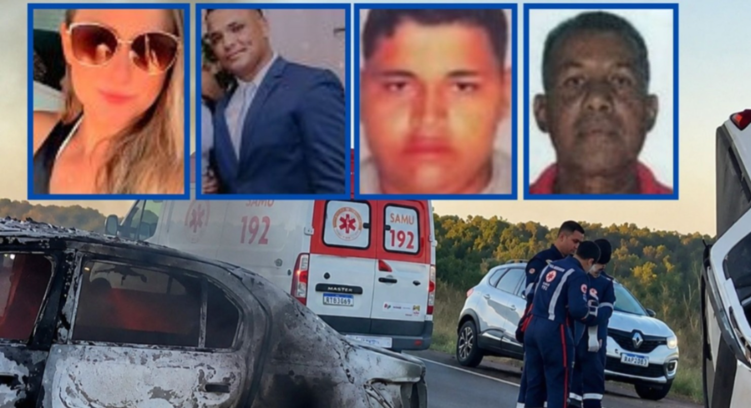 Identificadas as quatro vítimas que morreram em colisão frontal na MT-010 em Rosário Oeste