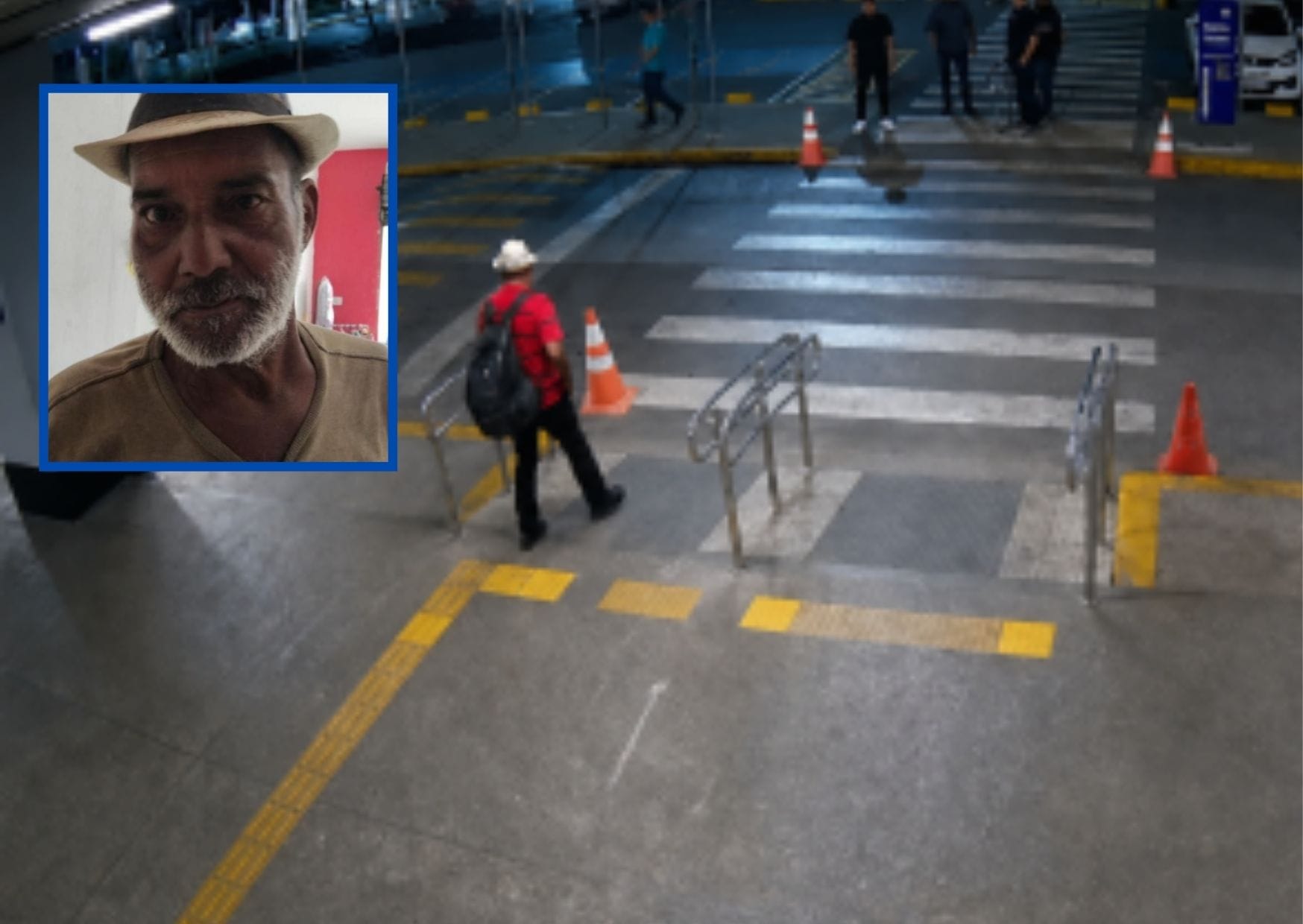 Vídeo mostra últimos passos de homem que desapareceu após chegar à rodoviária de Cuiabá