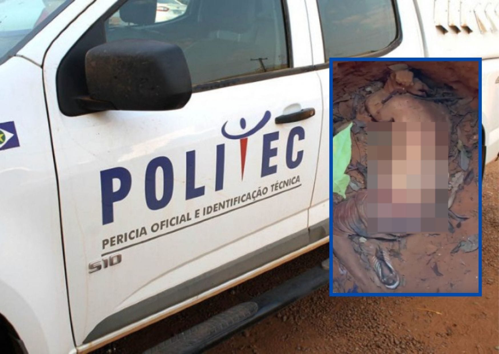 Homem é encontrado em cova rasa com mãos amarradas e marcas de tiros em MT