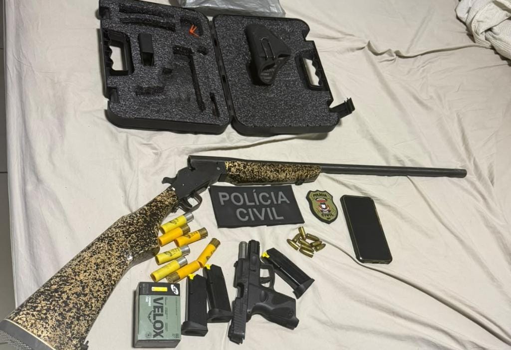 Polícia Civil desmantela esquema que abastecia facções com armas e drogas em MT