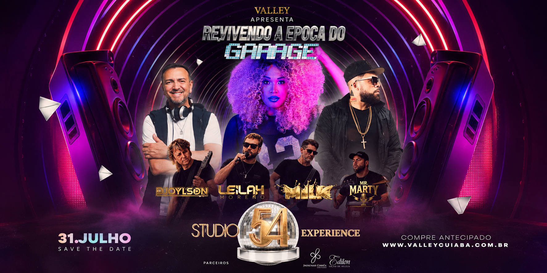 Valley revive a era do Club Garage com Studio 54 Experience em Cuiabá