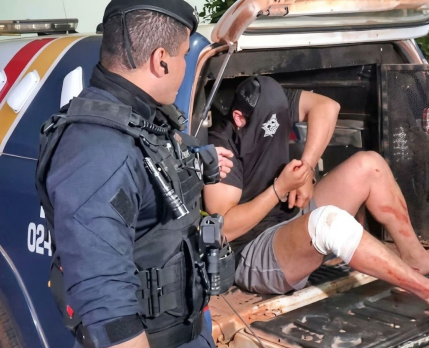 Filho de ex-comandante da Guarda é baleado durante perseguição e preso com drogas em VG