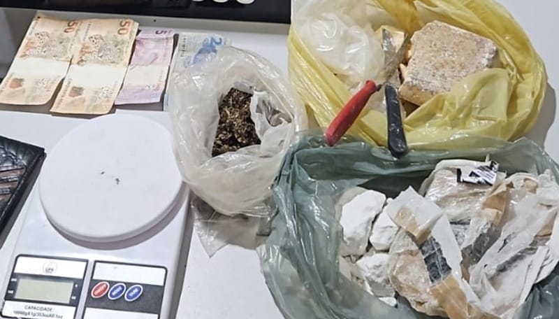 Suspeito preso por tráfico utilizava propriedade rural do patrão para armazenar drogas