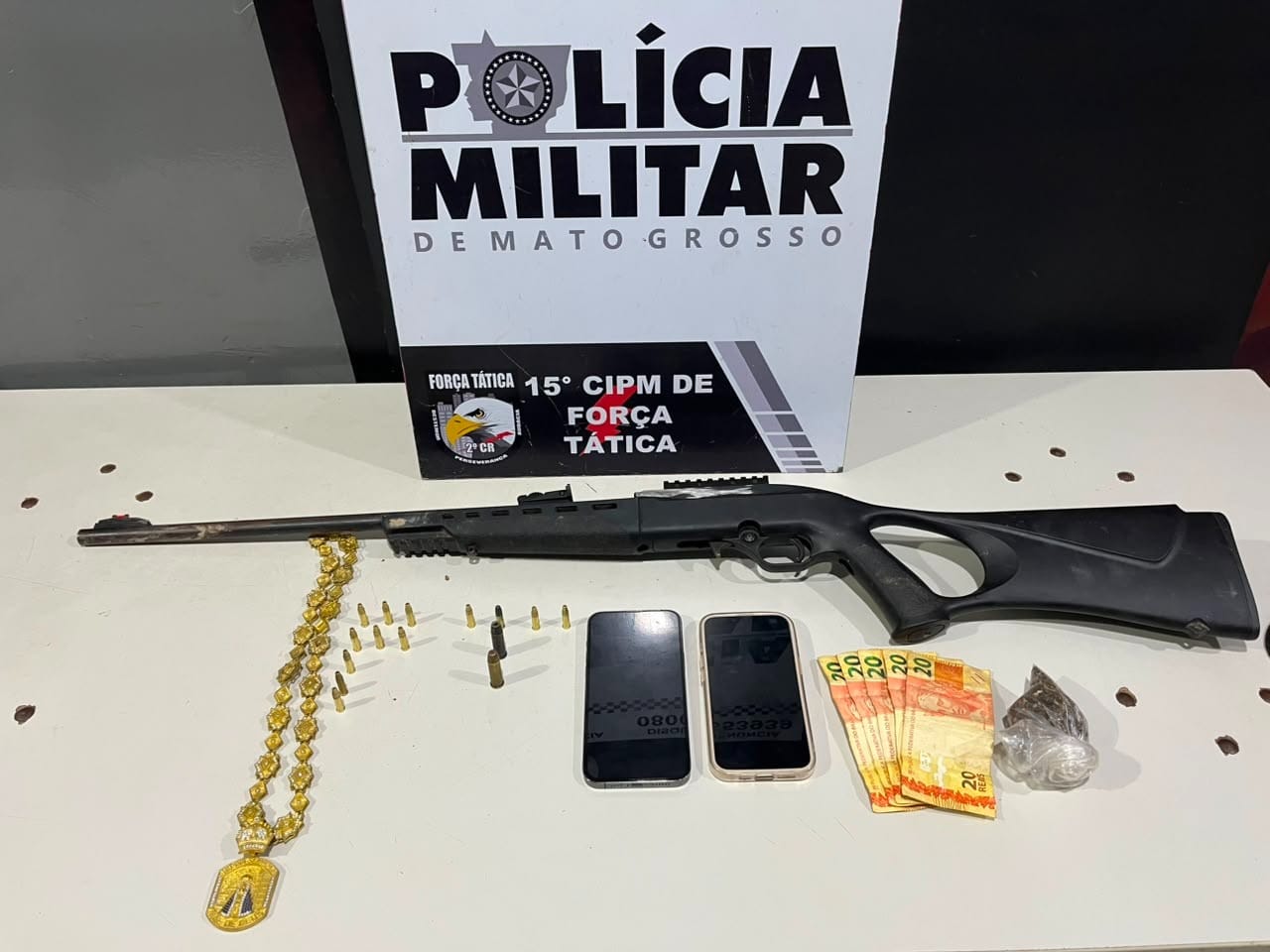 Força Tática localiza foragido em mineradora após denúncia de ameaças em MT