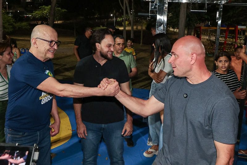 Pivetta visita parque ao lado de Abílio e destaca investimentos em esporte e lazer