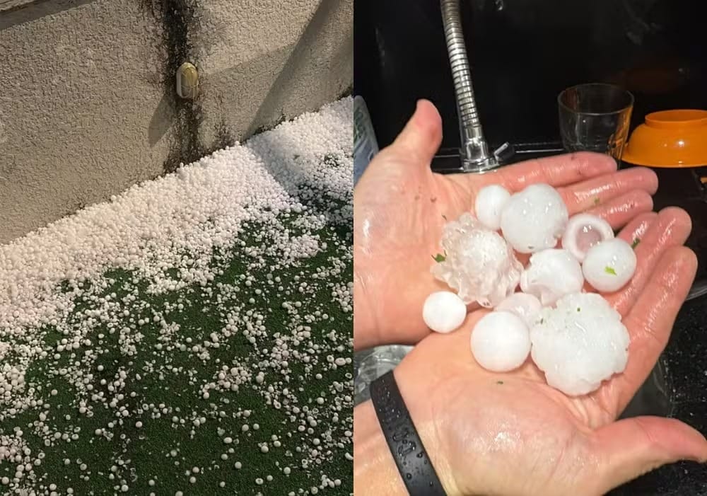 Temporal de granizo deixa centenas de imóveis danificados e provoca morte em Santa Catarina