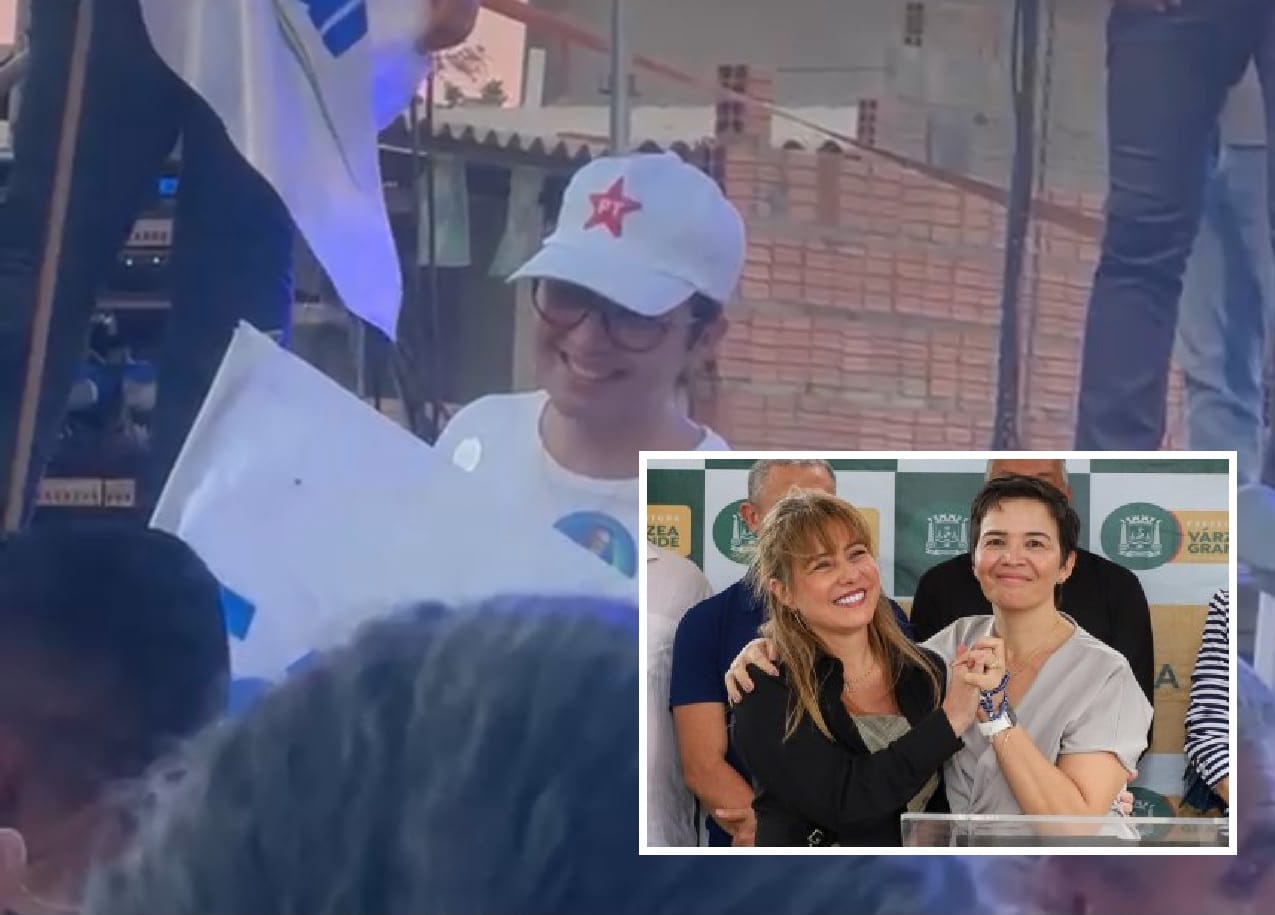 Secretária de Educação de VG aparece com boné do PT em evento de Fávaro; veja o vídeo