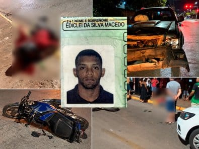 Tragédia no município de Sorriso: motociclista de 29 anos morre após colisão com S10