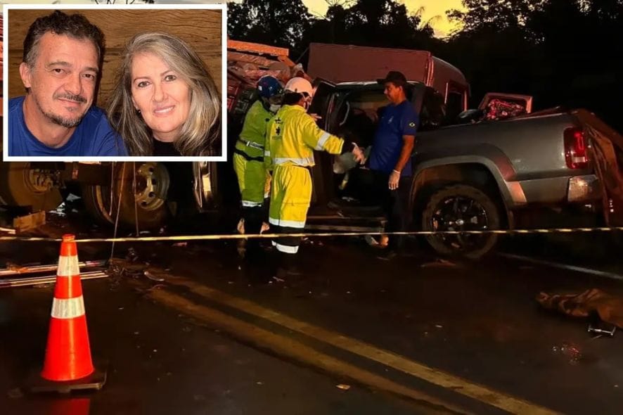 Identificados empresários que morreram em colisão entre Amarok e caminhão em Sorriso; veja o vídeo
