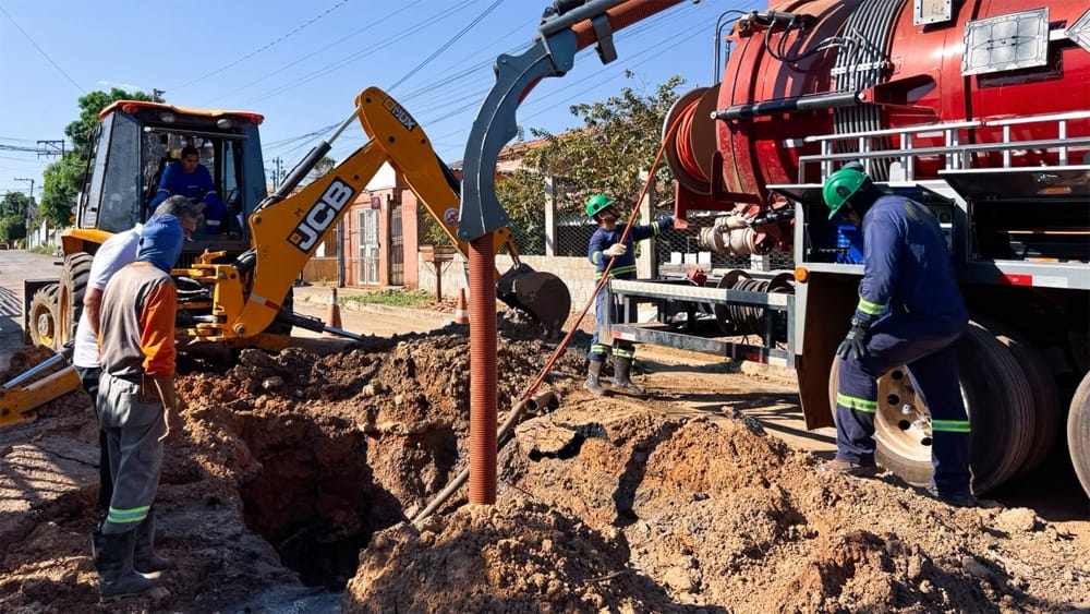 Drenagem é reforçada para evitar alagamentos no bairro Jardim Gramado, em Cuiabá