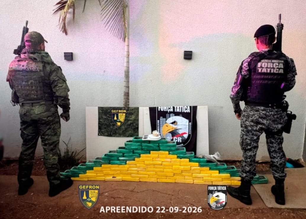 Gefron e Força Tática apreendem 80 tabletes de drogas e prendem trio em Várzea Grande