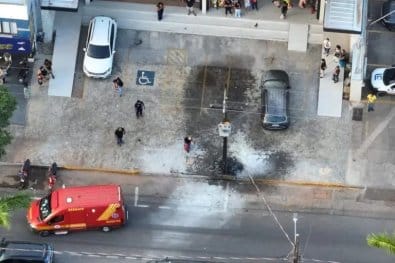 Transformador de energia explode em Sorriso e homem tem 80% do corpo queimado