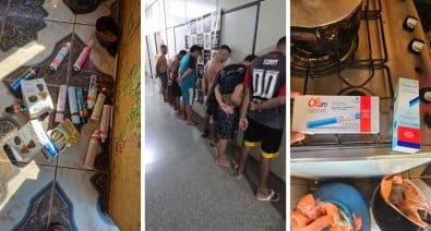 Suspeitos são flagrados em churrasco após furtos de R$ 568 mil em farmácias de Cuiabá