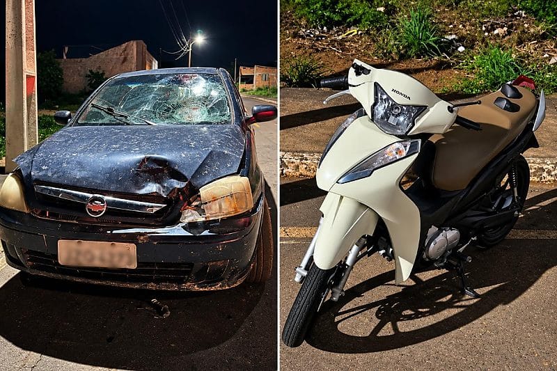 Motorista é preso nesta madrugada pela PM após dizer que jogou carro contra motociclista