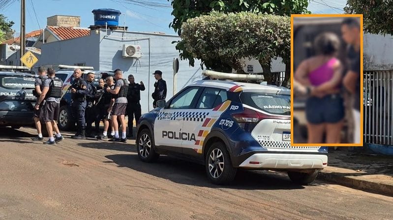 Mulher ataca jornalistas e atinge PM com pedra durante operação contra festa ligada a facção