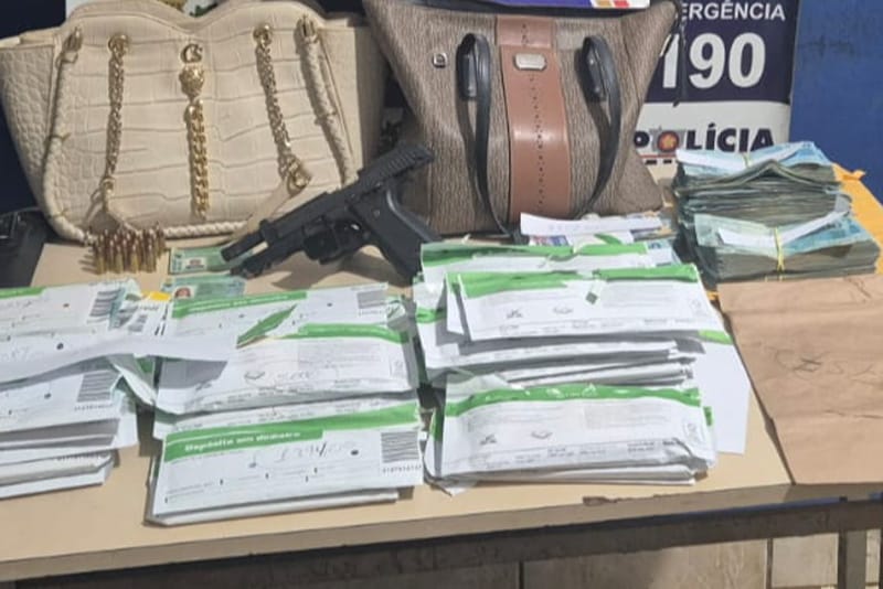 Casal é preso em flagrante pela PM com pistola roubada e R$ 283,7 mil em dinheiro