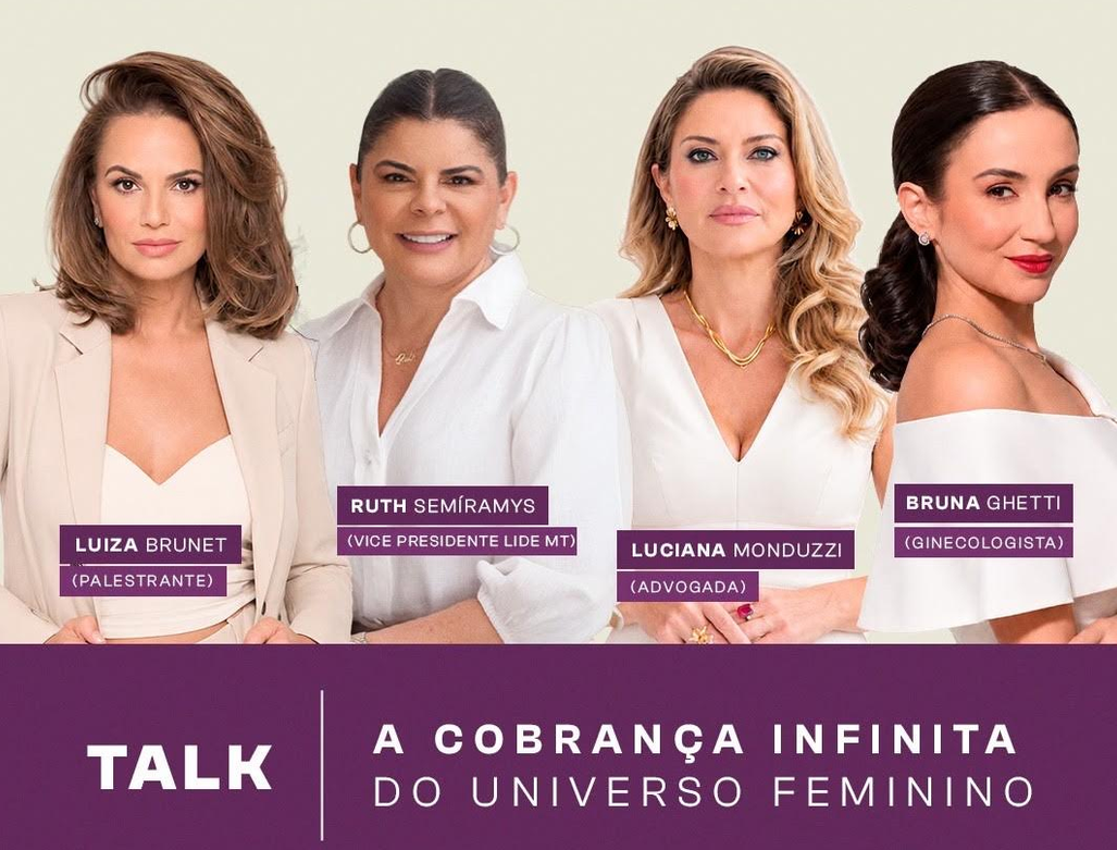 Brunet sobre evento em Cuiabá: "Toda mulher vai se reconhecer um pouco nessa conversa"