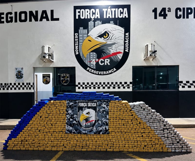 PMs da Força Tática apreende 1,3 tonelada de maconha escondida em residência em Rondonópolis