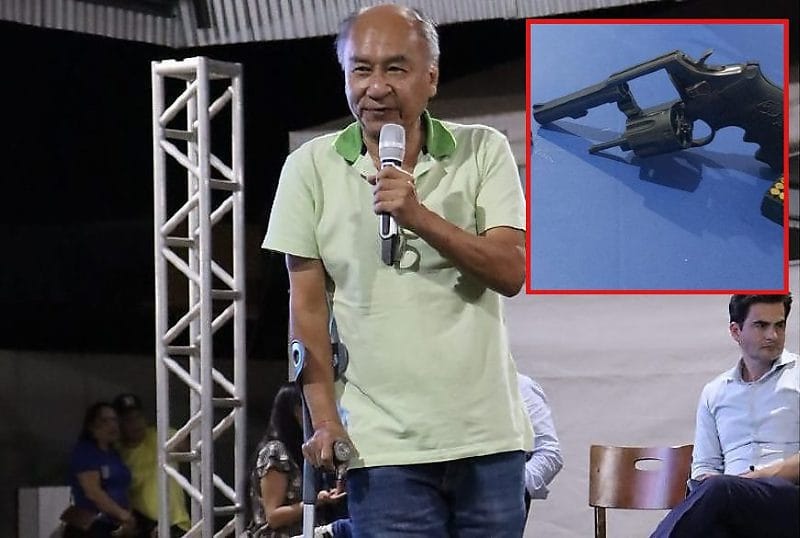 Vice-prefeito de Nobres volta a ser preso com revólver de numeração raspada e arma artesanal