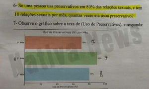 Professor se defende após repercussão de atividade com tema sobre preservativos