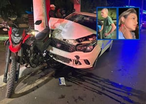 Policial da reserva causa acidentes e agride jornalistas em avenida de Cuiabá