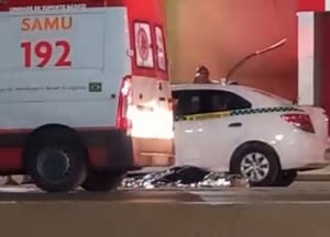 Taxista sofre mal súbito e morre em avenida movimentada de Cuiabá; veja vídeo