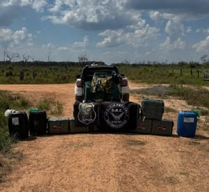 Ação conjunta das forças de segurança apreende 500 kg de drogas em Rolim de Moura
