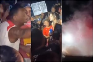 Protesto por moradia bloqueia Contorno Leste e termina com confronto verbal entre influenciador e repórter