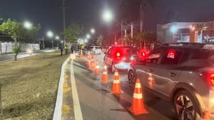 Operação Lei Seca em Cuiabá resulta em nove pessoas presas e 49 veículos removidos