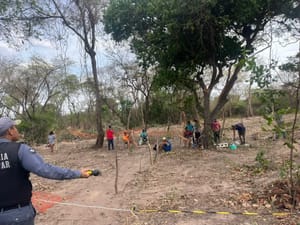PM impede ocupação de terra; invasores já estavam iniciando a divisões de lotes
