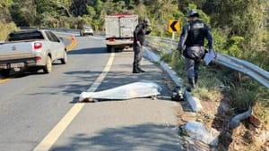 Acidente de moto deixa uma pessoa morta e outra ferida em Chapada dos Guimarães