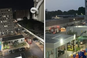 Bebê cai de varanda no terceiro andar em Cuiabá e recebe atendimento em estado grave