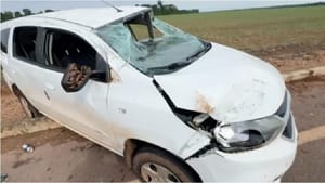 Família sofre acidente entre Sinop e Juara e surpreende polícia com bilhete deixado no carro