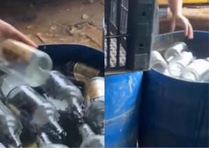 Polícia Civil descobre galpão com garrafas de bebidas sendo preparadas para reuso