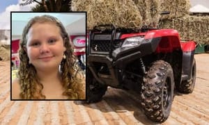 Menina de 10 anos morre em acidente com quadriciclo em fazenda em MT