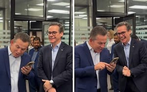 Ganhadora do Nota MT xinga Mauro Mendes e desliga telefone achando que era golpe