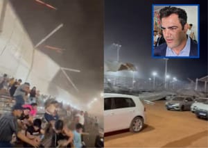 Secretário promete ressarcir donos de veículos atingidos por estrutura durante temporal no Autódromo