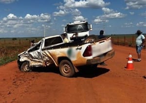 Ultrapassagem em meio à poeira termina em morte na MT-109, em São Félix do Araguaia