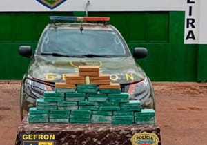 Gefron frustra transporte de quase R$ 1 milhão em cocaína na fronteira com a Bolívia
