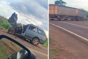 Motorista morre após colisão frontal entre carro e carreta na BR-158 em MT